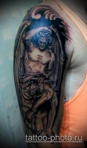 фото тату демон - значение - пример интересного рисунка тату - 004 tattoo-photo.ru