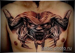 фото тату демон - значение - пример интересного рисунка тату - 014 tattoo-photo.ru
