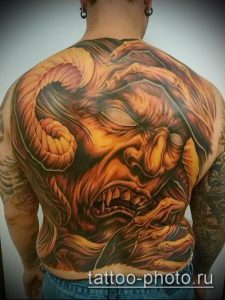 фото тату демон - значение - пример интересного рисунка тату - 017 tattoo-photo.ru