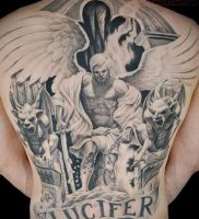 фото тату демон — значение — пример интересного рисунка тату — 021 tattoo-photo.ru