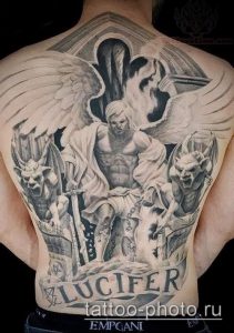 фото тату демон - значение - пример интересного рисунка тату - 021 tattoo-photo.ru