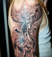 фото тату демон — значение — пример интересного рисунка тату — 022 tattoo-photo.ru