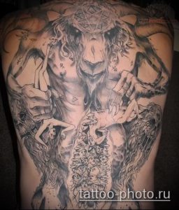 фото тату демон - значение - пример интересного рисунка тату - 027 tattoo-photo.ru
