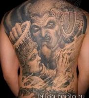 фото тату демон — значение — пример интересного рисунка тату — 029 tattoo-photo.ru