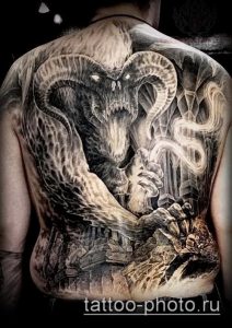 фото тату демон - значение - пример интересного рисунка тату - 035 tattoo-photo.ru