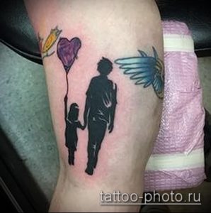фото тату человек - значение - пример интересного рисунка тату - 007 tattoo-photo.ru