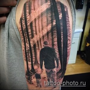 фото тату человек - значение - пример интересного рисунка тату - 021 tattoo-photo.ru