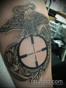 фото тату прицел (tattoo sniper scope) (значение) - пример рисунка - 003 tatufoto.com