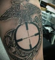 фото тату прицел (tattoo sniper scope) (значение) — пример рисунка — 012 tatufoto.com