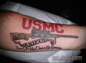 фото тату прицел (tattoo sniper scope) (значение) - пример рисунка - 015 tatufoto.com