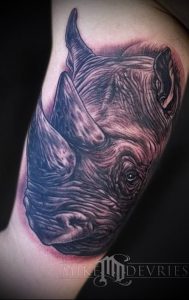 фото тату носорог (rhino tattoo) (значение) - пример рисунка - 020 tatufoto.com