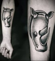 фото тату носорог (rhino tattoo) (значение) — пример рисунка — 033 tatufoto.com