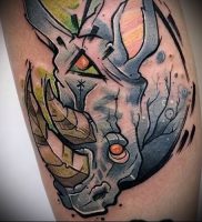 фото тату носорог (rhino tattoo) (значение) — пример рисунка — 034 tatufoto.com