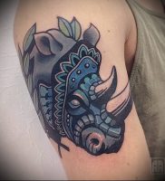 фото тату носорог (rhino tattoo) (значение) — пример рисунка — 037 tatufoto.com