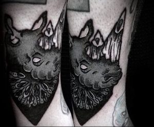 фото тату носорог (rhino tattoo) (значение) - пример рисунка - 040 tatufoto.com