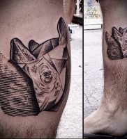фото тату носорог (rhino tattoo) (значение) — пример рисунка — 044 tatufoto.com