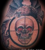 фото тату прицел (tattoo sniper scope) (значение) — пример рисунка — 006 tatufoto.com
