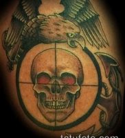 фото тату прицел (tattoo sniper scope) (значение) — пример рисунка — 010 tatufoto.com