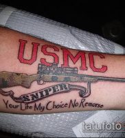 фото тату прицел (tattoo sniper scope) (значение) — пример рисунка — 015 tatufoto.com