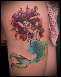 фото Тату в стиле акварель (Watercolor) (значение) - пример рисунка - 002 tatufoto.com