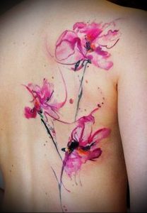 фото Тату в стиле акварель (Watercolor) (значение) - пример рисунка - 019 tatufoto.com