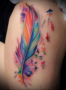 фото Тату в стиле акварель (Watercolor) (значение) - пример рисунка - 053 tatufoto.com