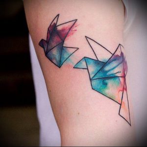 фото Тату в стиле акварель (Watercolor) (значение) - пример рисунка - 067 tatufoto.com
