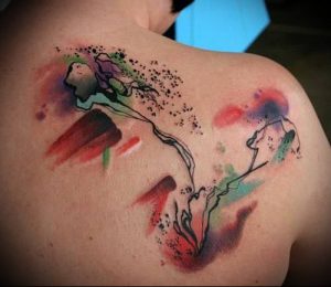 фото Тату в стиле акварель (Watercolor) (значение) - пример рисунка - 094 tatufoto.com