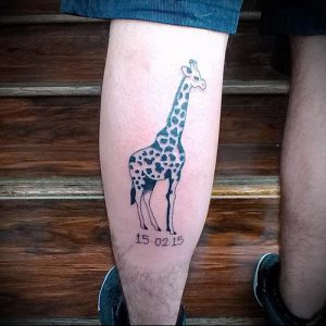 фото тату ЖИРАФ (Tattoo giraffe) (значение) - пример рисунка - 041 tatufoto.com