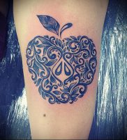 фото тату С ЯБЛОКОМ (Tattoo apple photo) (значение) — пример рисунка — 030 tatufoto.com