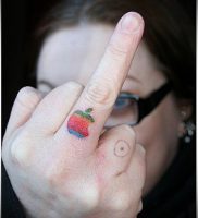 фото тату С ЯБЛОКОМ (Tattoo apple photo) (значение) — пример рисунка — 042 tatufoto.com