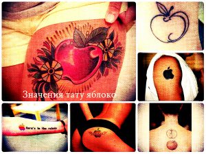 Значения тату яблоко - крутые татуировки на фото - рисунки