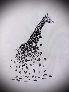 фото тату ЖИРАФ (Tattoo giraffe) (значение) - пример рисунка - 003 tatufoto.com