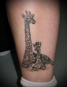 фото тату ЖИРАФ (Tattoo giraffe) (значение) - пример рисунка - 011 tatufoto.com