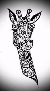 фото тату ЖИРАФ (Tattoo giraffe) (значение) - пример рисунка - 019 tatufoto.com