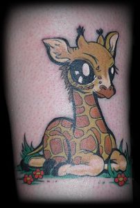 фото тату ЖИРАФ (Tattoo giraffe) (значение) - пример рисунка - 031 tatufoto.com
