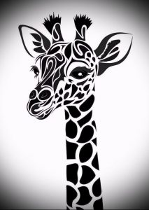 фото тату ЖИРАФ (Tattoo giraffe) (значение) - пример рисунка - 038 tatufoto.com