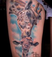 фото тату ЖИРАФ (Tattoo giraffe) (значение) — пример рисунка — 039 tatufoto.com