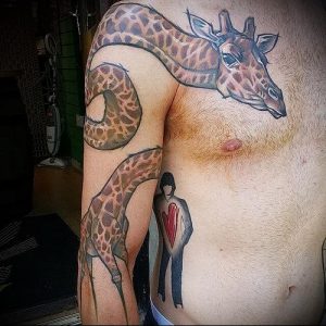 фото тату ЖИРАФ (Tattoo giraffe) (значение) - пример рисунка - 048 tatufoto.com