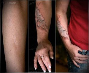 фото Тату на шраме, рубце, следе (tattoo) (значение) - пример рисунка - 008 tatufoto.com