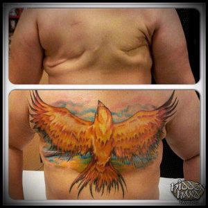 фото Тату на шраме, рубце, следе (tattoo) (значение) - пример рисунка - 023 tatufoto.com
