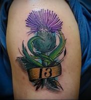 Фото татуировки чертополох — пример рисунка — 26052017 — пример — 010 Tattoo thistles