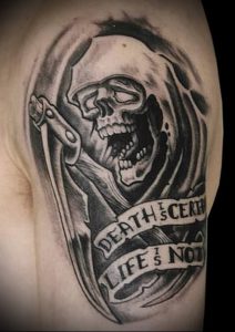 Фото тату Смерть (Death tattoo example) (значение) - пример рисунка - 019 tatufoto.com