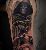 Фото тату Смерть (Death tattoo example) (значение) — пример рисунка — 047 tatufoto.com