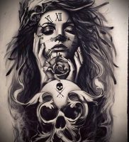 Фото тату Смерть (Death tattoo example) (значение) — пример рисунка — 048 tatufoto.com