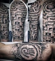 Фото тату лабиринт — пример — 29052017 — пример — 008 tattoo maze