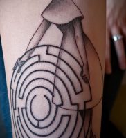 Фото тату лабиринт — пример — 29052017 — пример — 011 tattoo maze
