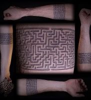 Фото тату лабиринт — пример — 29052017 — пример — 012 tattoo maze