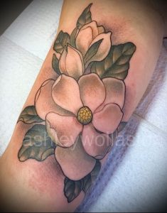 Фото тату магнолия - 30052017 - пример - 011 Magnolia tattoo