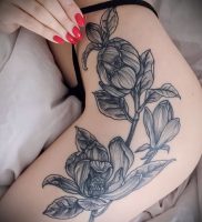 Фото тату магнолия — 30052017 — пример — 015 Magnolia tattoo